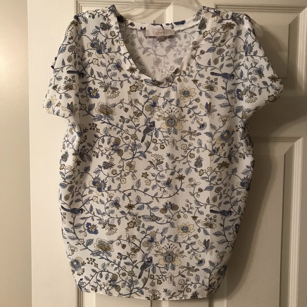 Loft split sleeve top